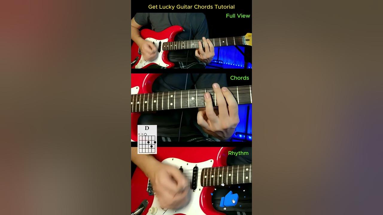 [Chords+Rhythm] Get Lucky (Daft Punk) Guitar Tutorial