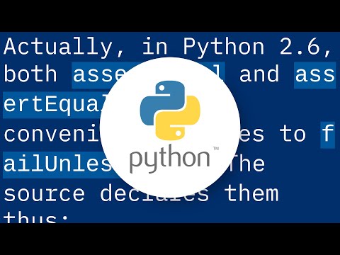 assertEquals vs. assertEqual in python