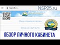 Обзор личного кабинета NSP 25 ru