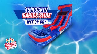15 Rockin Rapids Wet/Dry Slide | Inflatable Water Slide | Magic Jump, Inc. @MagicJump