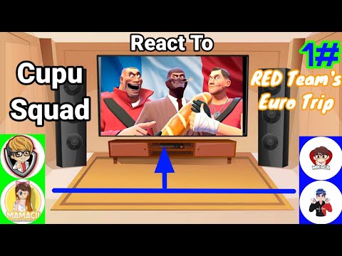 Cupu Squad react to RED Team's Euro Trip | Gacha Club | 1 to 2