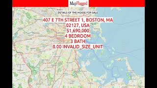 MA,US | Buy house at 407 E 7th Street 1, Boston, MA 02127, USA | Boston, USA | MapFlagged