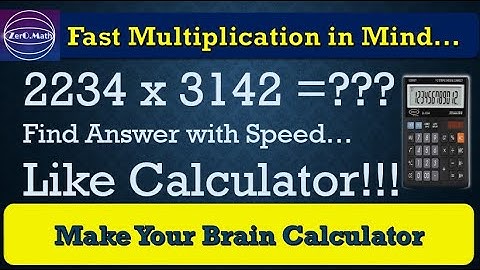 Multiplication short trick | how to do fast multiplication |  fast math tricks | zero math