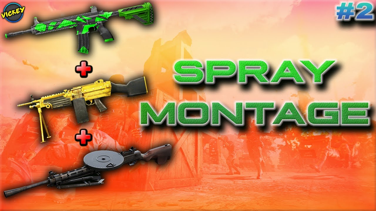 OP Spray Montage #2 | DP28 + M416 + M249 | No Recoil Spray | MSI VICKEY