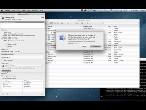 How to set Sublime 2 to your default text editor - Mac OSX