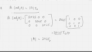 (Class 12 Maths Sample Paper) Q.1. If for a square matrixA, 𝑨. (𝒂𝒅𝒋𝑨) = [] , then the value of Aadj