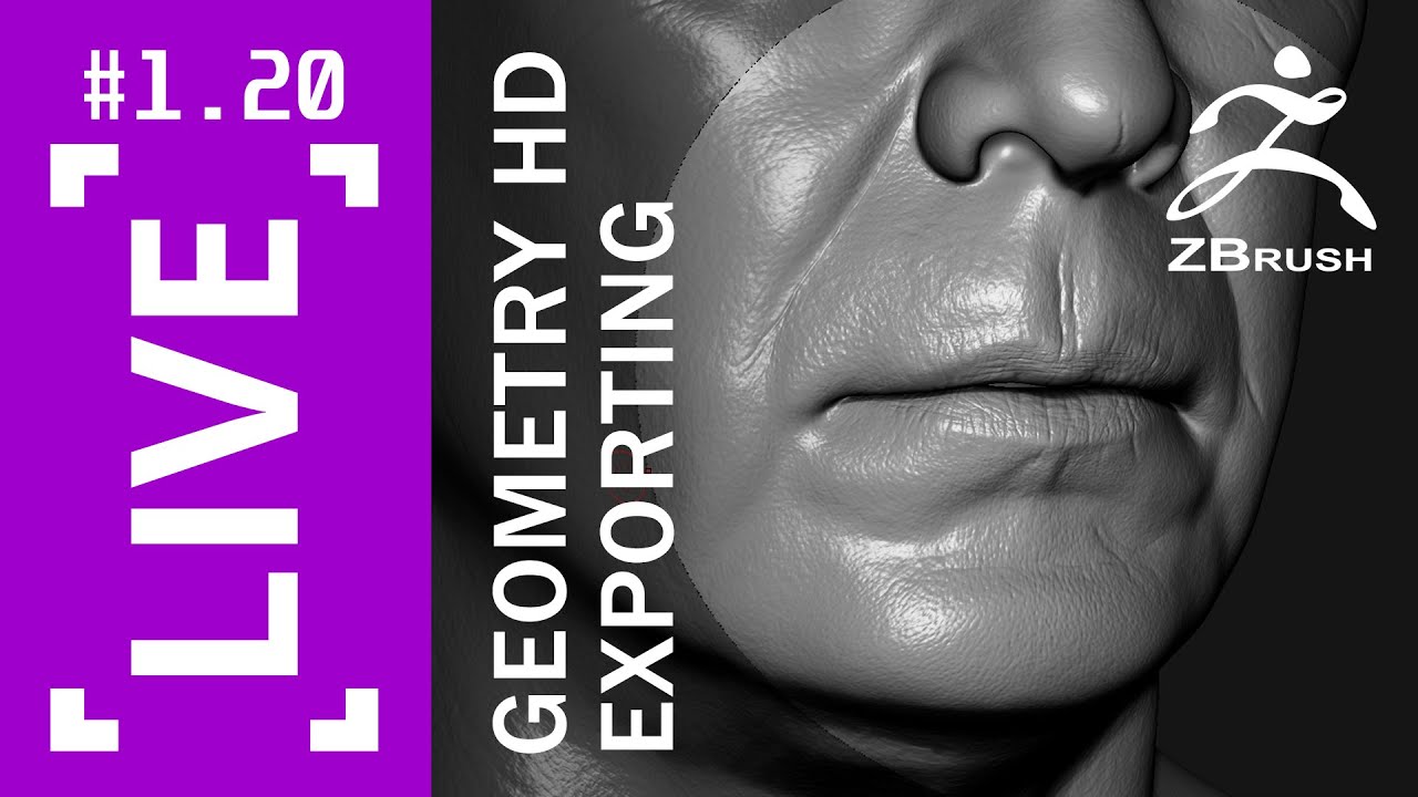 #1.20 Geometry HD | Exporting the displacement from ZBrush - YouTube