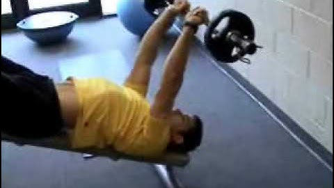 Decline Barbell Tricep Extension