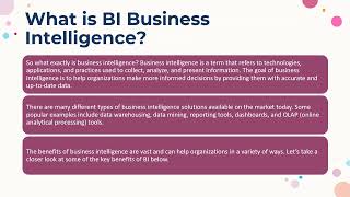 7 Benefits of Business Intelligence