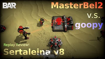 goopy vs MasterBel2 | Sertaleina v8 | Beyond All Reason 1v1 Replay Review