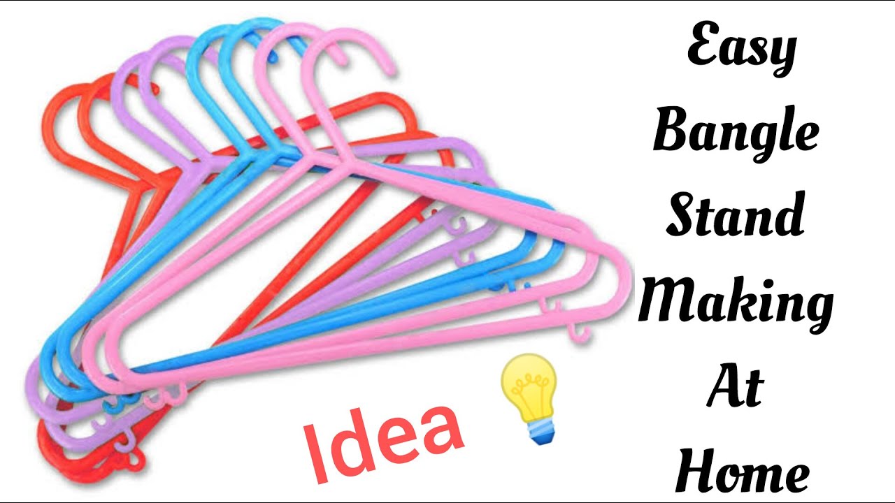 Easy bangle stand making at home| DIY jewellery organiser - YouTube