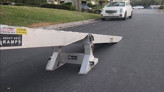 How to install loading ramps on a stepdeck trailer!Easy installation !!!