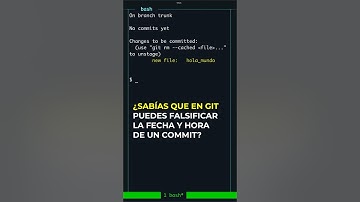 📅 Cambia la hora de un commit en Git