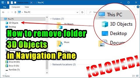 How to remove 3D Objects from This PC on Windows 10 #3DObjects
