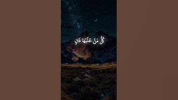 كل من عليها فان | تلاوة خاشعة للشيخ محمد صديق المنشاوي     #القرآن_الكريم