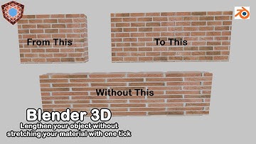 Lengthen object without stretching material in blender 3D