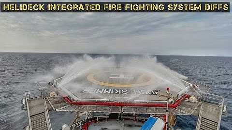 Helideck integrated fire fighting system (DIFFS).