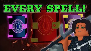 Every Obtainable Spell In Hollowed! | Roblox