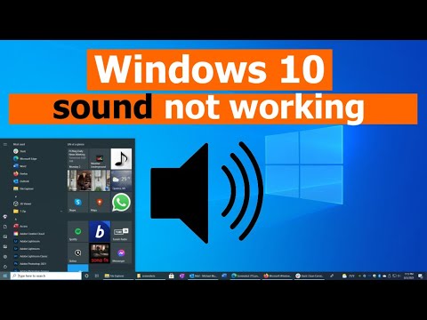 Fix Windows 10 Sound Not Working - YouTube
