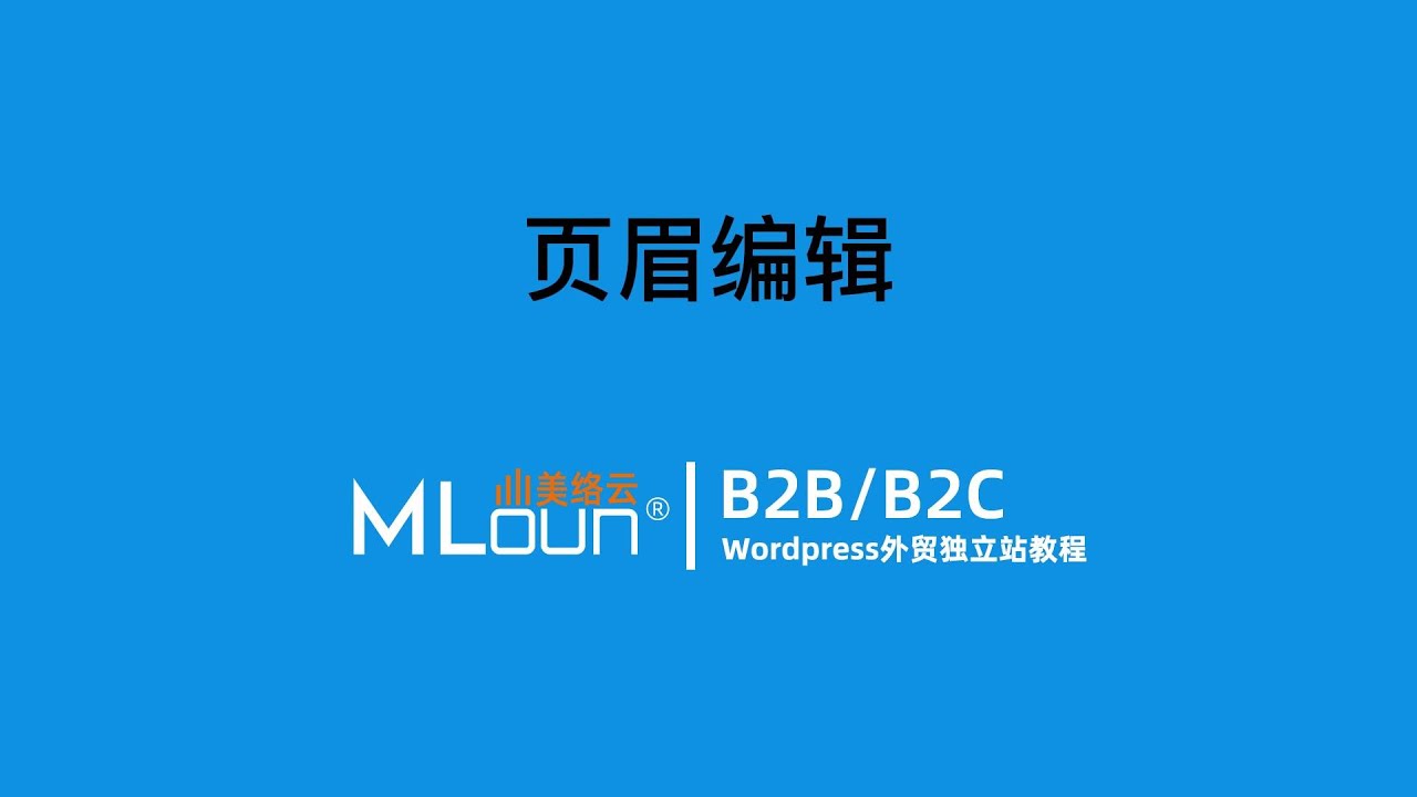 Wordpress外贸建站 Woodmart主题如何修改页眉