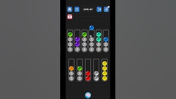 Lv 407 (??? ver.) Ball Sort Puzzle - Color Game / 顏色分類遊戲 / ボールソーティングパズル (Guru Game)  #ballsortpuzzle