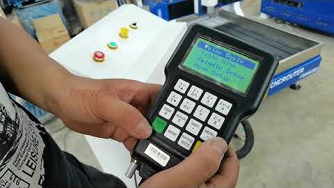 How to use FW6090 advertising cnc router with rotary device, DSP system