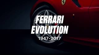 Ferrari Cars Evolution 1947 to 2017