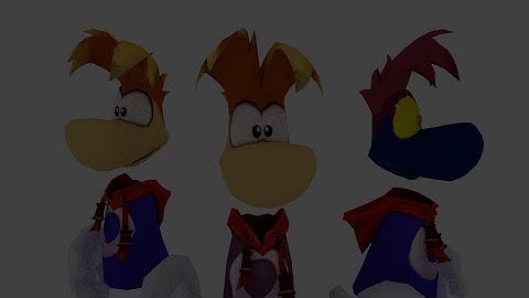 Rayman Blender Model (3 different textures)