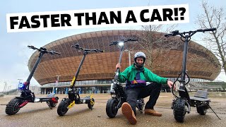 4 RIDICULOUSLY Fast electric scooters you can buy right now!