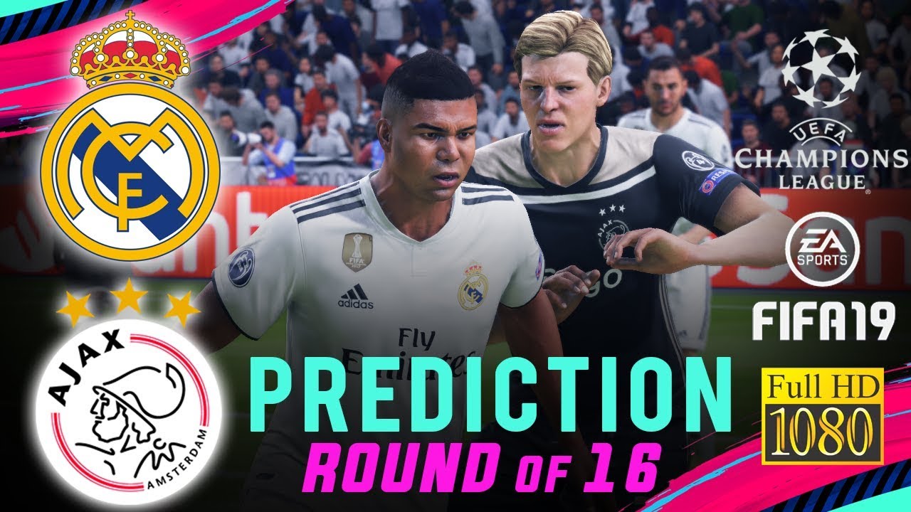 REAL MADRID vs AJAX | FIFA 19 UCL Predict Round Of 16 ● 2nd Leg | Broadcast Camera - 1080HD