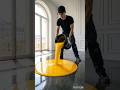 USA Floor Apply to India 😱 Luxury Yellow Epoxy with Purple Veins 🏠. #epoxyfloor  #renovation