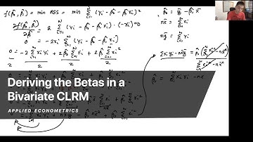 Deriving the Betas in a Bivariate CLRM