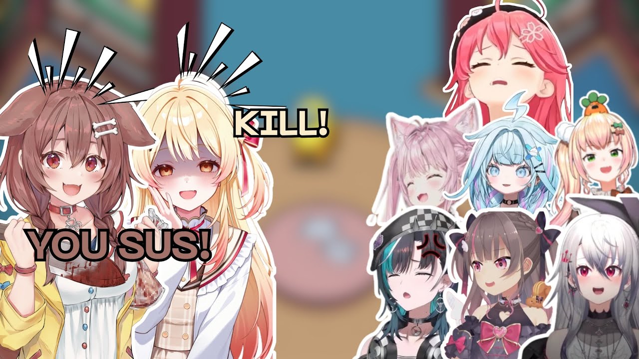 Kanade and Korone Dominates Everyone in AmongUs『 Otonose Kanade/Inugami Korone 』