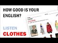 Clothing Description Quiz