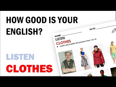 Listening Practice - Clothes - YouTube