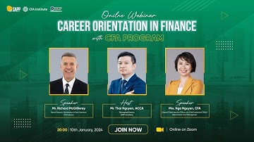 Webinar: Career orientation in finance with CFA Program