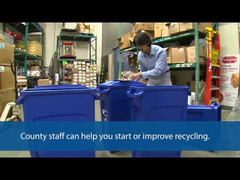 Recycling assistance for businesses and organizations