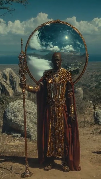 Oba Nyanzu The Mirrorkeeper #DimensionalSeer #1025 #ai #worldbuilding #maasara #maasara1025