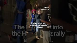 The Line at the Howard University Harris-Walz Rally