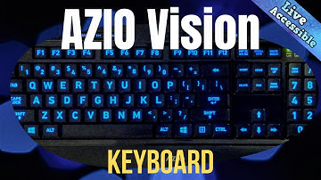 AZIO Vision Keyboard - Backlit & Large Print for Low Vision & Visually Impaired #LiveAccessible