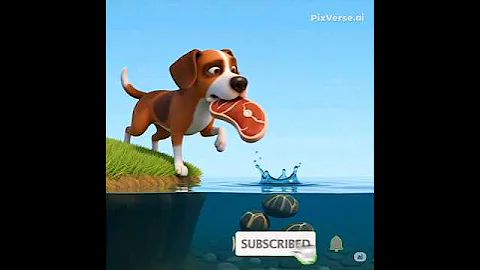 The Dog and His Reflection The Greedy Dog #cartoon #Story #sundaycartoon #greedy #greedydog