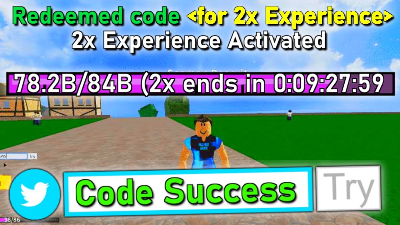 All 11 Blox Fruits Codes *2 HOURS 40 MINUTES 2x EXP* Roblox (2021 January)  