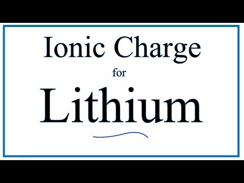 How to Find the Ionic Charge for Lithium (Li)