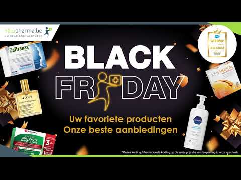 Black Friday op Newpharma.be - Uw Belgische Apotheek - Gratis Levering