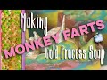 Making monkey farts  cold process soap fruity banana soap from scratch