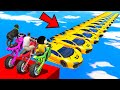 SHINCHAN AND FRANKLIN TRIED IMPOSSIBLE LAMBORGHINI GOLD CARS BRIDGE PARKOUR CHALLENGE GTA 5 