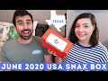 June 2020 USA Snax Box | Texas | Unboxing and Taste Test