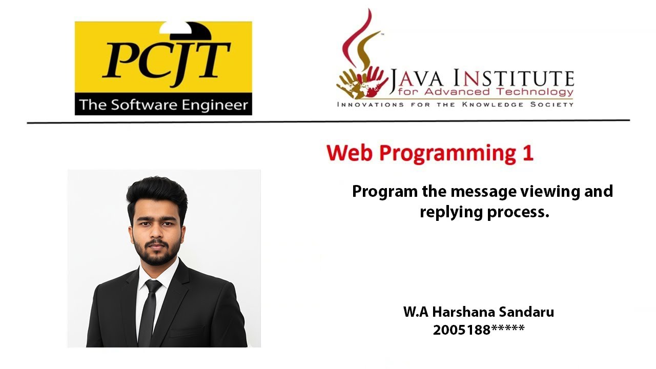 E-Shop Project | Task 48 | Web Programming 01 | Java Institute - YouTube