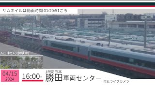 JR勝田車両センター付近ライブカメラ 常磐線[2024/04/15 16時～]