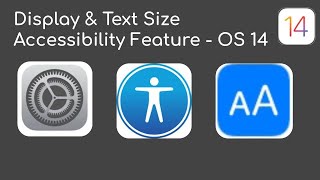 Display and Text Size Accessibility Feature
